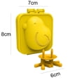 thumbnail image 4 of 2 piezas de molde de huevo para polluelo lindo-pequeño molde en forma de pollito para huevos duros de cocina gadget suministros huevos deformados (amarillo) lyd modelStyleType, 4 of 7