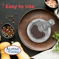 thumbnail image 4 of ALPINE CUISINE Mortar and Pestle Set Natural Marble Stone Guacamole Molcajete Bowl 5 Inches | Stone Grinder Bowl for Salsa, Herb Crusher, Grind and Crush Spices | Gift Set White 5x3 Inch, 4 of 7