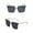Grey, variant on Weikingp Sunglasses Womens Women Men Classic Square Polarized Sunglasses Retro Trendy Sunnies Eyewear Sunglasses Men Womens Sunglasses () Black Polyester