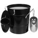 thumbnail image 1 of BEADCEST De Hielo De Hierro Galvanizado Negro Con Para Bar Y Almacenamiento, 1 of 7