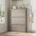 thumbnail image 6 of Ataucjin Shoe Cabinet with 4 Flip Drawers, Wooden Shoe Organizer Cabinet with Adjustable Shelf, Shoe Storage for Entryway, Hidden Shoe Cabinet for Hallway, Living Room, 6 of 6