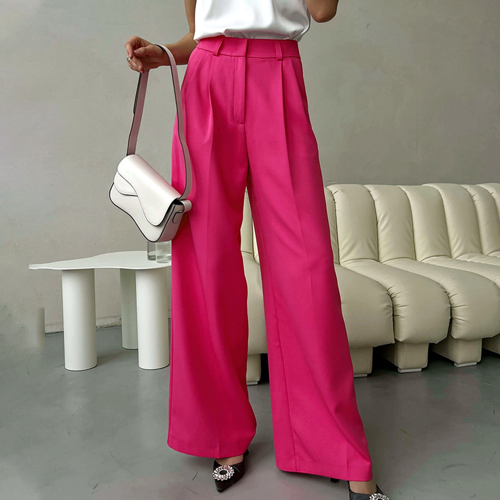 Dress Pants for Women High Waisted Versatile Wide Leg Long Pants