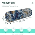 thumbnail image 3 of Round Cervical Pillow Cylindrical Pillow Lumbar Pillow Sofa Headrest Pillow Support For the Back, Neck and Head Blue White Flowers, 3 of 7