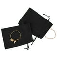 thumbnail image 2 of Koyal Wholesale 5" x 7" Black Velvet Drawstring Favor Bags, 25-Pack, 2 of 5