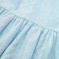 thumbnail image 5 of SGMVNU Little Girls Summer Dress Cute Tie Straps Casual Sleeveless Floral Dress Vacation Beach Sun Dresses for Baby Toddlers, Light Blue, Size 12-18 Months, 5 of 8