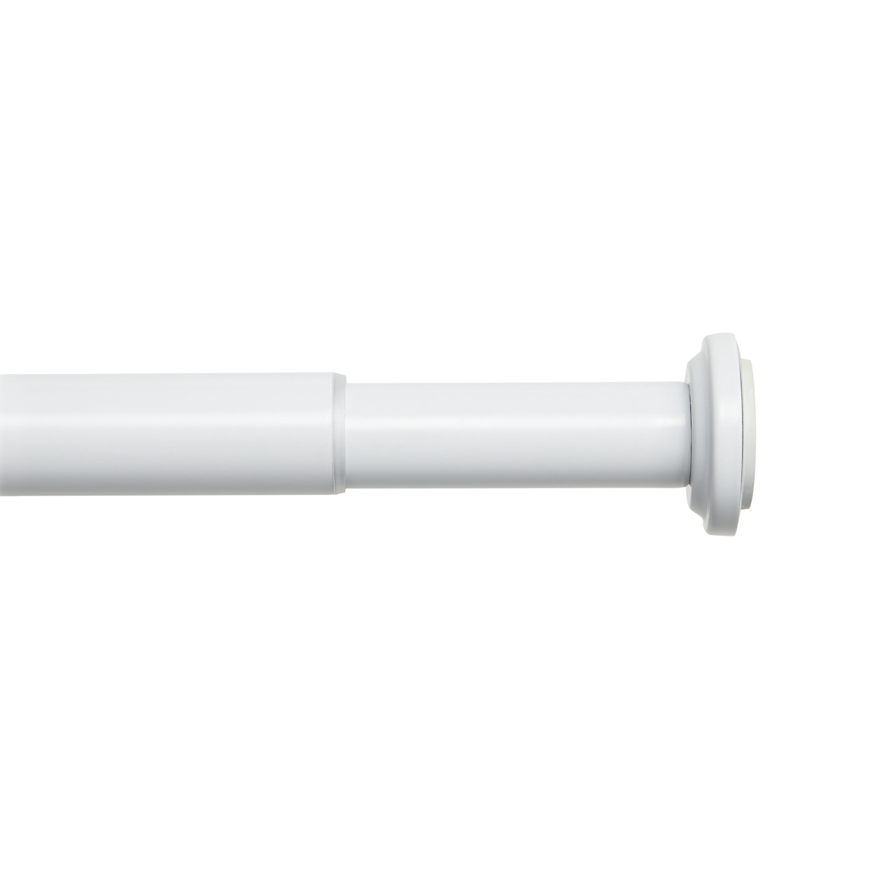 Exclusive Home Tension Rod, White, Adjustable 24"-40"