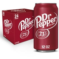 Dr Pepper Soda Pop, 12 fl oz, 24 Pack Cans
