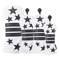 thumbnail image 2 of Funda protectora para palos de golf de madera con forma de estrella de cinco puntas y rayas, n.º 1, madera 3/n.º 5, UT, de PU, resistente al agua, 2 of 3