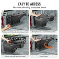 thumbnail image 4 of Lockable Waterproof Truck Bed Storage Box for Chevrolet Silverado 1500 and GMC Sierra 1500 2019-2020,6.6 Gal ABS Wheel Well Tool Box,Driver Side,Black, 4 of 6