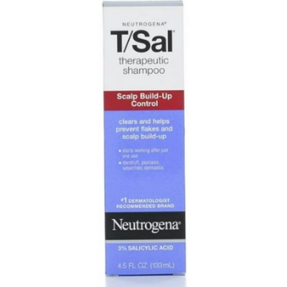Neutrogena T/Sal Therapeutic Maximum Strength Shampoo 4.50 oz (Pack of 3)