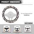 thumbnail image 6 of Uorisanigo Dog Print Car Steering Wheel Protector for Winter 15 Inch Car Wheel Cover for Women Breathable Steering Wheel Cover for Most Vehicle Fuzzy Steering Wheel Cover Gift for Birthday, 6 of 8