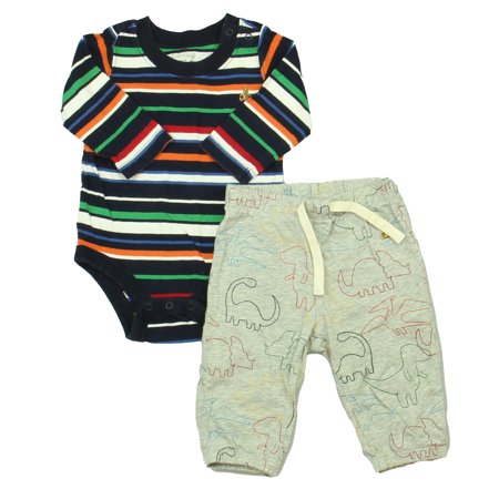 

Pre-owned Gap Boys Navy | Gray Apparel Sets size: 3-6 Months
