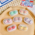 thumbnail image 6 of MINKUROW Cosmetic Contact Lens Box Cartoon Fresh And Cute Fruit Three-dimensional Clamshell Double Box Contact Lens Companion Box Peach, 6 of 7