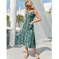 thumbnail image 5 of Zeagoo Flowy Summer Dresses for Women Floral Midi A-Line Casual Dress Sleeveless Beach Tshirt Sundresses with Pockets, 5 of 6