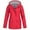 Red, variant on Pntutb Women's Solid Rain Jacket Outdoor Plus Size Waterproof Hooded Raincoat Windproof