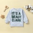 thumbnail image 2 of Toddler Baby Girl Boy Christmas Outfit Merry Christmas Sweatshirt Long Sleeve Sweater Shirt Pullover Top Fall Winter Clothes, 2 of 8
