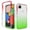 Red/Green, variant on Google Pixel 4a Case (NOT For Google Pixel 4), Rosebono Full-Body Rugged Ultra Transparency Hybrid Protective Case With Built-in Screen Protector for Google Pixel 4a (Red/Green)