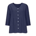 thumbnail image 4 of Young adult fashion Women Casual Tops Long Sleeve Blouses for Women Fashion 2025 Tshirts Shirts Graphic Funny my items back to school, 4 of 6