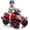 Red, variant on 12V 3-Wheel Electric ATV Ride On, Battery Powered Quad Vehicle with LED Lights, Music, Horn, Treaded Tires and Foot Pedal Control,White