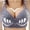 Blue, variant on Pitauce Womens Plus Size Wireless Bra Floral Print Push Up Full Coverage Everyday Bra No Underwire Comfortable Support Bralette