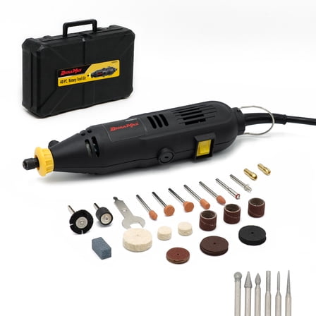 DURAMAX 40PC 120V Corded Rotary Tool with 6PC Diamond Point Set