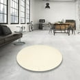 thumbnail image 3 of Ahgly Company Indoor Round Contemporary Beige Solid Area Rugs, 7' Round, 3 of 6