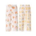 thumbnail image 3 of Haitryli Infant Baby Girls Boys Soft Cotton Wide Leg Loose Pants Summer Fall Print Casual Home Wear Orange Yellow 80, 3 of 7
