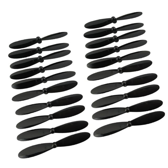 Juego de 20 accesorios de hélices de cuadricóptero para H107C + Negro Zulema Propulsores de Quadcopter