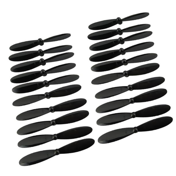 Juego de 20 rotores de 6 colores para cuadricóptero RC H107P, H107C+ y H107D+ Negro