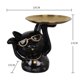 thumbnail image 2 of Estatua de gato de resina con bandeja de almacenamiento. Figura decorativa de animal de estilo nórdico. Negro, 2 of 9