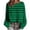 Green, variant on Ltctricy Sweaters for Women Long Sleeve Boat Neck Striped Chunky Knit Pullover Sweater Tops Casual Loose Jumpers(White,X-Large)