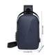 thumbnail image 3 of Bolsa mensajera para ciclismo exterior Bolsa de hombro USB de gran capacidad Poliéster Negro azul gris 12,6x8,27x3,94 pulgadas impermeable Ligera, 3 of 6