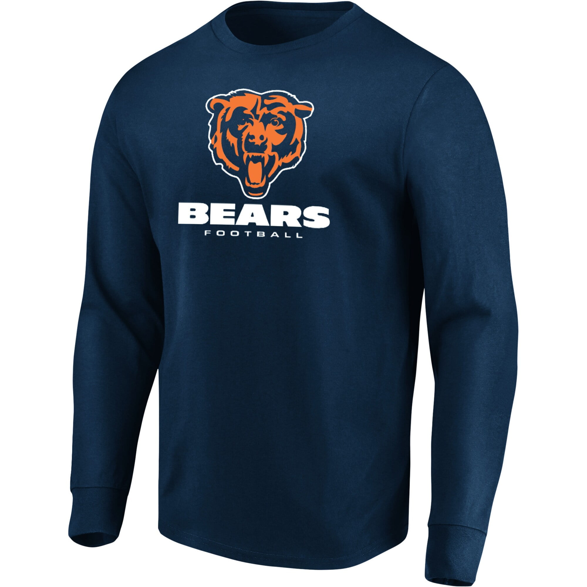 Men's Majestic Navy Chicago Bears Our Team Long Sleeve T-Shirt - Walmart.com - Walmart.com