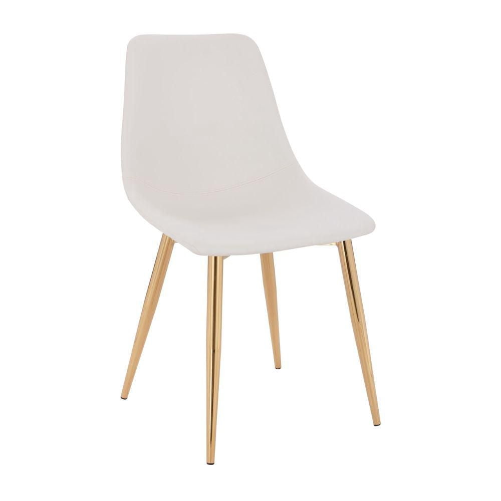 Chaise de salle à manger en cuir Domina Chaise d'appoint Ensemble de 2 chaises modernes et confortables