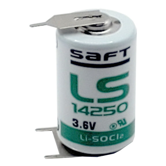 SAFT LS14250_3PIN 1/2AA Battery 3PIN 3.6V 1200mAh Lithium for RFID, Meter