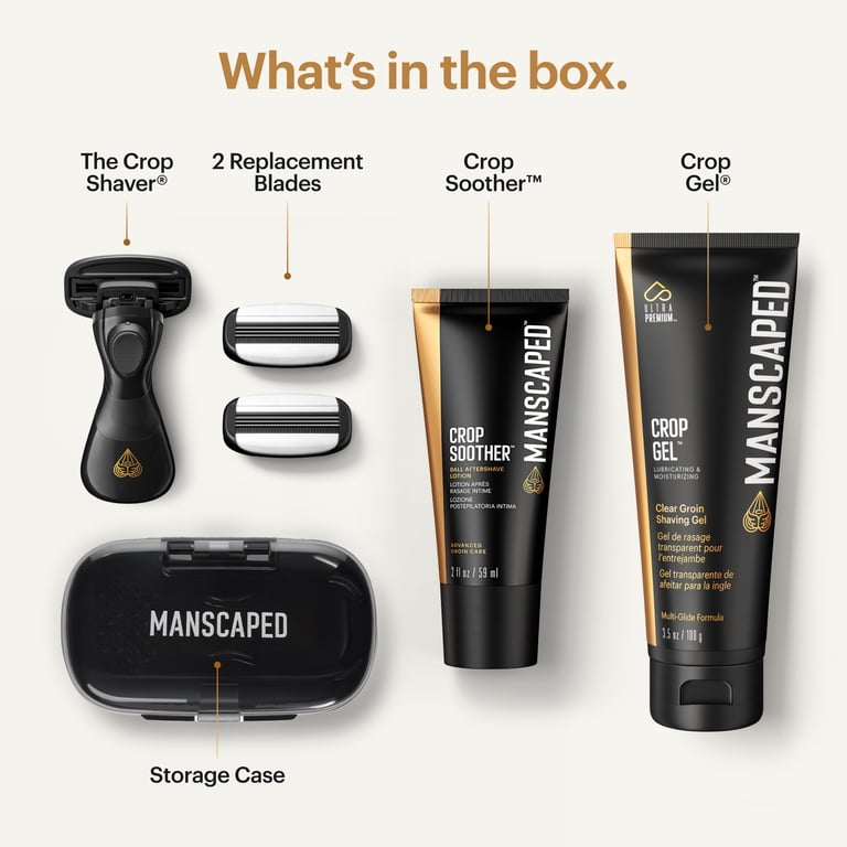 MANSCAPED® Get Close Kit for Men, 3-Step Shaving Routine with Crop