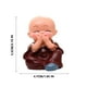 thumbnail image 3 of Aquatic Wood Green Potted Little Monk Decoration, 3 of 5