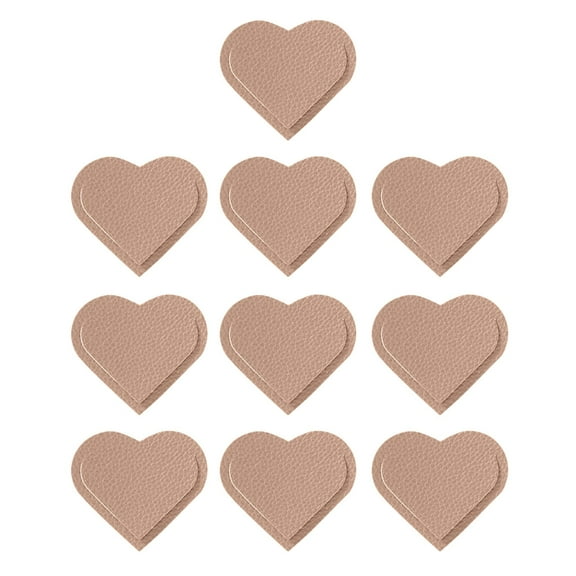YongCo 10 Pcs Heart Shaped Bookmarks Creative Bookmarks Page Markers PU Leather Bookmarks Simple Book Markers for Book Lovers