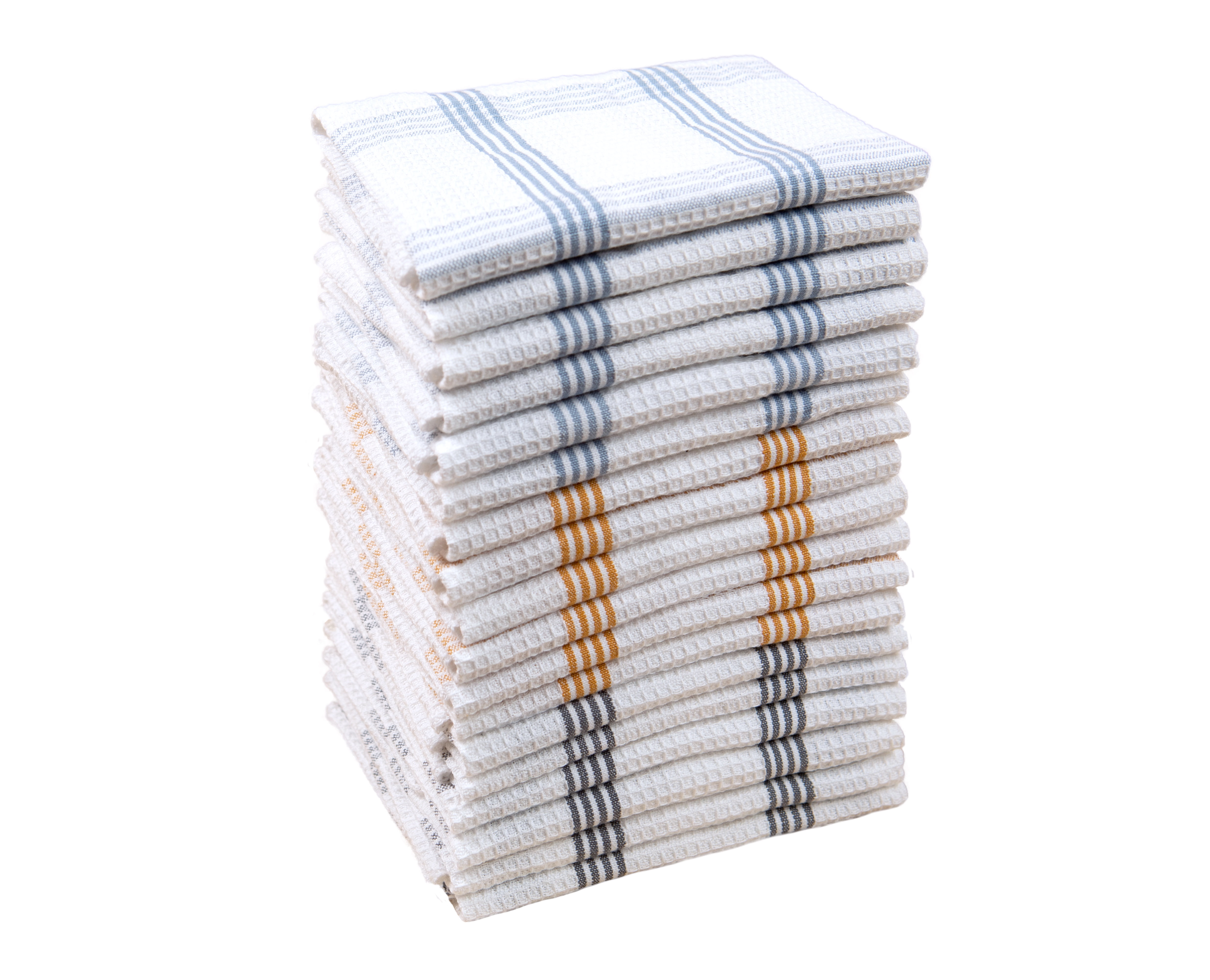 Mainstays Plaid Waffle Dishcloth 18 Pack, Gold, Blue and Gray Walmart