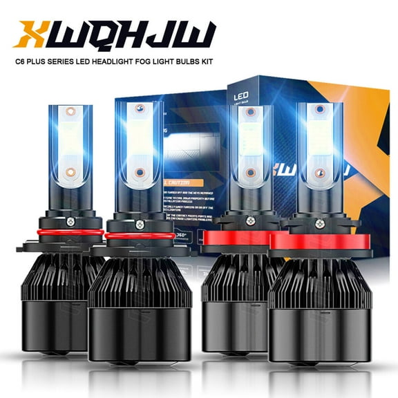 9005 H11 LED Headlight Kit High Low Beam Bulb Super Bright Light Replace Halogen