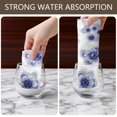 thumbnail image 4 of 2 Pcs Pioneer Flower Floral Print Pattern Kitchen Towels, Funny Microfiber Dish Towel Set, 18" X 26" Tea Towels, 4 of 6
