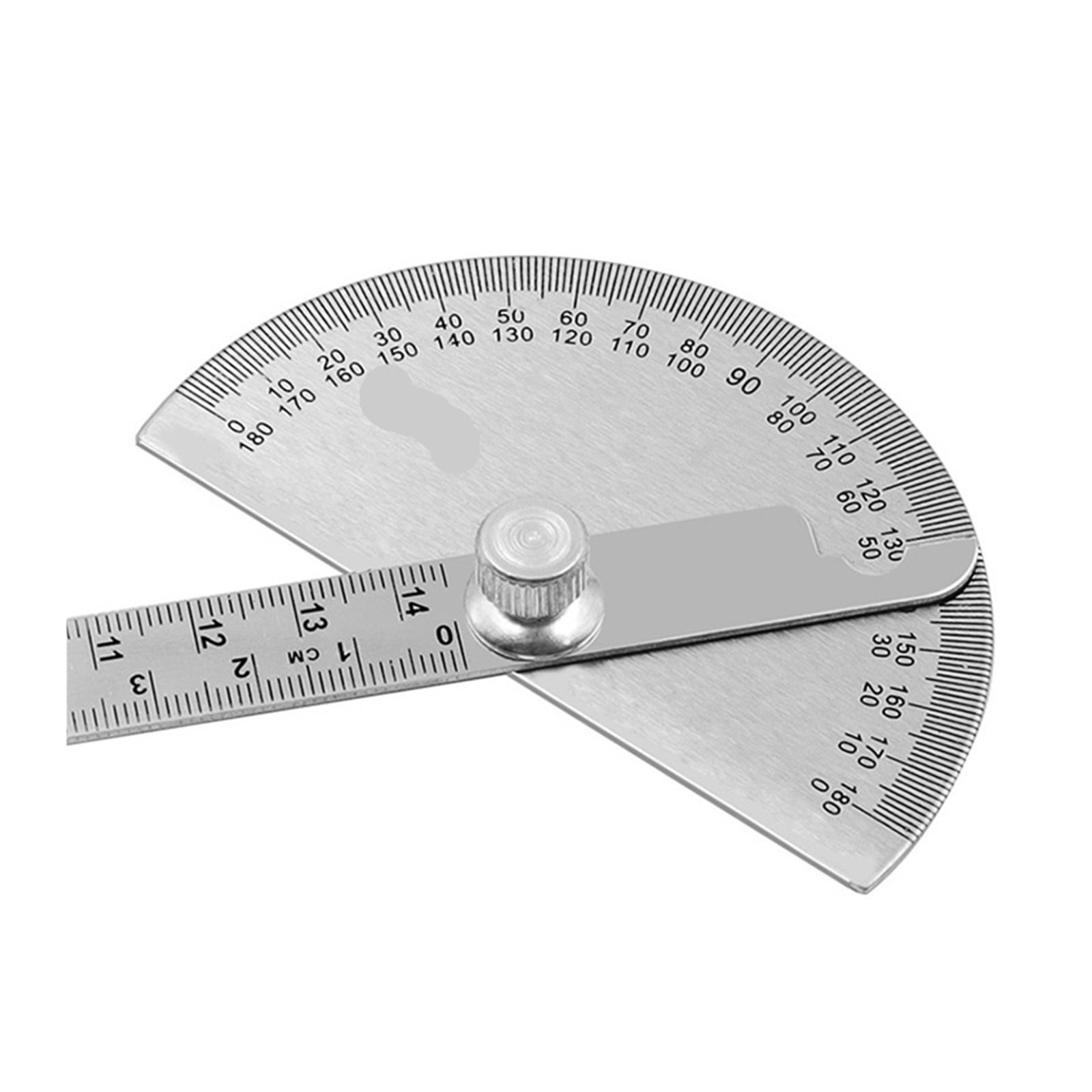 145mm Stainless Steel 180 Protractor Angle Meter Measuring Ruler Rotary Mechanic Tool Ruler ,Water-Proof & Dust Resistant