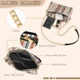 thumbnail image 3 of FORMRS Women Crossbody Purse with Chain Strap Vegan Leather Shoulder Handbag, Brown Abstract Dots, 3 of 7