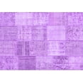 thumbnail image 1 of Ahgly Company Indoor Rectangle Patchwork Purple Transitional Area Rugs, 2' x 3', 1 of 4