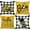 Yellow Bee, variant on Blue Outdoor Waterproof Throw Pillow Covers 18 x 18 Set of 4 Floral Geometric Bless Our Home Love Lives Here Decorative Cushion Case for Patio Furniture Bedroom Sofa Couch
