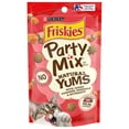 thumbnail image 2 of Purina Friskies Party Mix Natural Yums Cat Treats, Made with Real Salmon with Added Vitamins, Minerals & Nutrients, For Adult Cats, 2.1 OZ Pouch (Pack of 3), 2 of 5