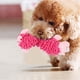thumbnail image 5 of Juguete de peluche para mascotas, gatos y perros pequeños, con forma de animal, con dispositivo de sonido para morder los molares, cerdo rosa, 5 of 11