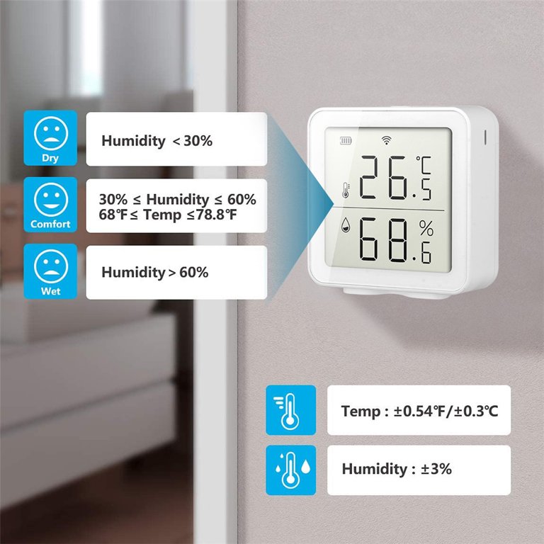 WiFi Smart Temperature Humidity Sensor Meter Hygrometer