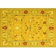 thumbnail image 1 of Ahgly Company Machine Washable Indoor Rectangle Abstract Yellow Contemporary Area Rugs, 2' x 4', 1 of 4