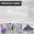 thumbnail image 2 of Purple Floral Window Curtain Lavender Lilac Rustic Flowers Country Butterfly White Daisy Abstract Black Leaves Living Room Bedroom Window Drapes Treatment Fabric 1 Pair, 42" W x 63" L, Wooden, 2 of 6